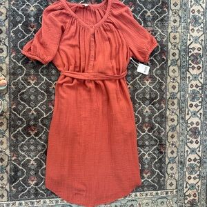 🍁🍂🥰a.n.a Fall Terracotta belted Dress- perfect for Fall!!!